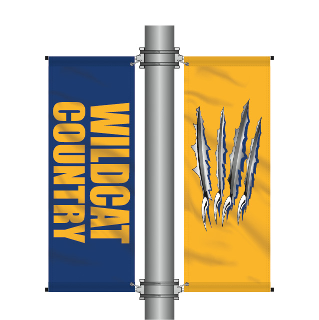 Custom Double Sided Pole Banner