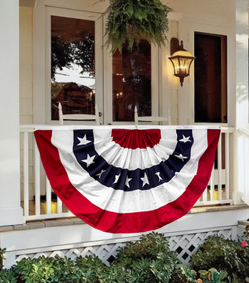 Patriotic Mirage Fan Bunting